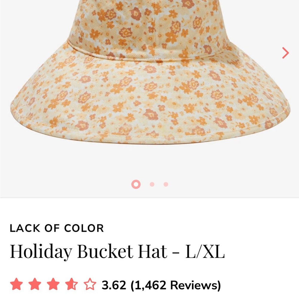 Lack Of Color Sunlit Floral Bucket Hat